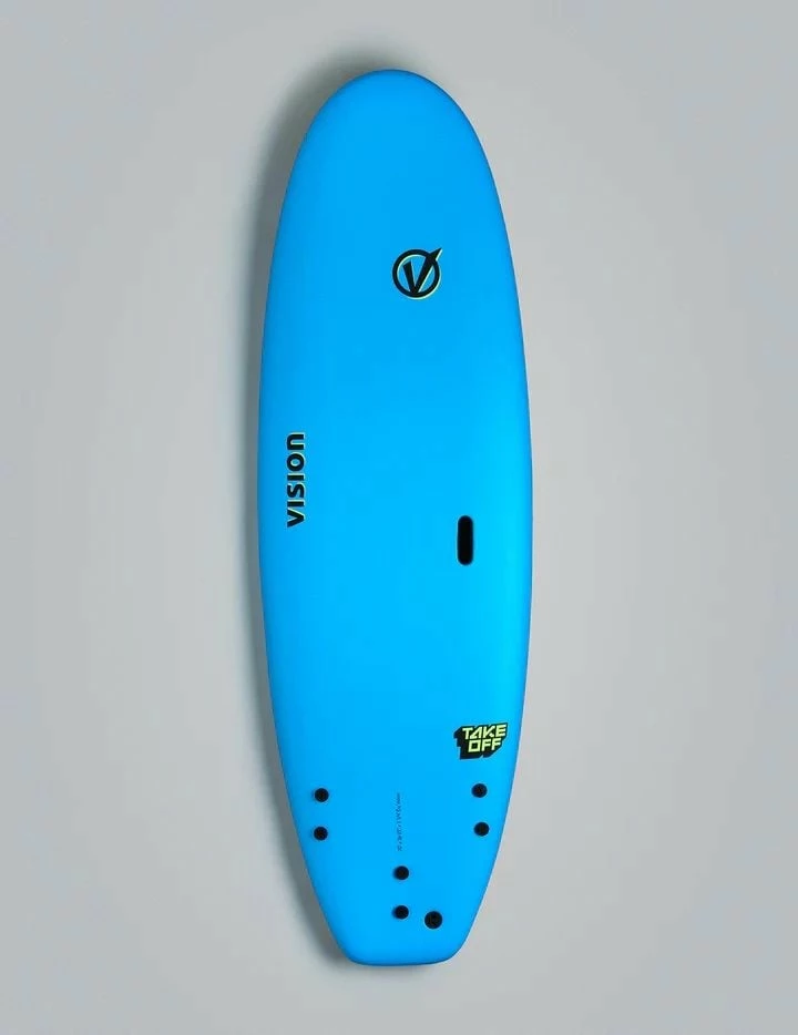 Vision TakeOff Whopper 8'0 Surfboard - Cyan/Flash Green 1 Vision TakeOff Whopper 8'0 Surfboard - Cyan/Flash Green