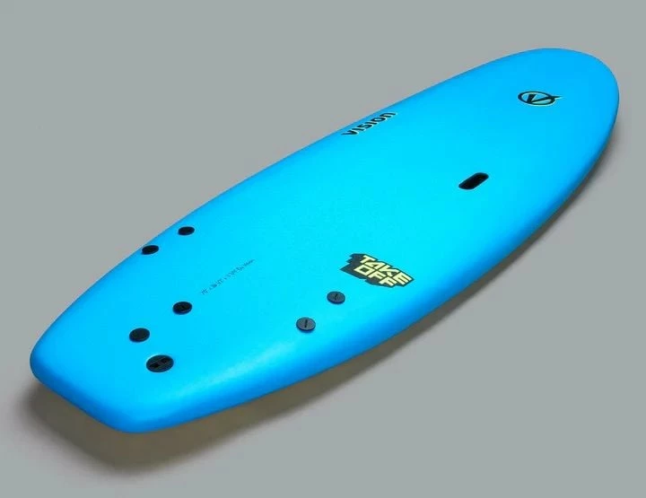 Vision TakeOff Whopper 8'0 Surfboard - Cyan/Flash Green 3 Vision TakeOff Whopper 8'0 Surfboard - Cyan/Flash Green - Image 3