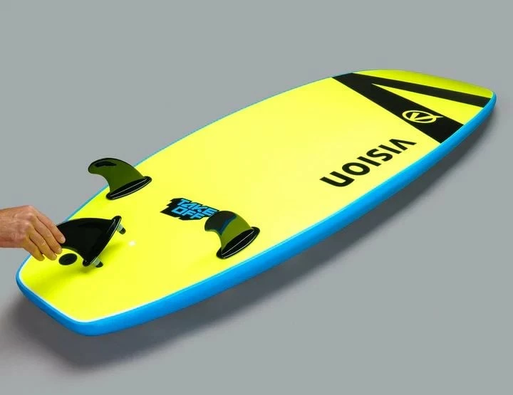 Vision TakeOff Whopper 8'0 Surfboard - Cyan/Flash Green 5 Vision TakeOff Whopper 8'0 Surfboard - Cyan/Flash Green - Image 5