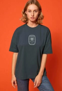Sorted Surf Shop Unisex Oversized Tee - India Ink Grey
