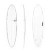 Torq MOD Fun Surfboard - White Pinline