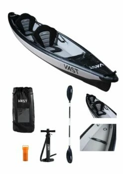 Vast Double Inflatable Kayak - Black