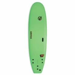 Vision Takeoff 7'0" Softboard - Lime/ Warm Red