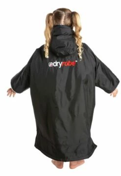 Dryrobe Advance Kids Short Sleeve - Age 5-9 - Black/Grey -UK Surfing Equipment Sales Store xs bg ss 062
