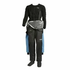 Yak Santiam Unisex Drysuit - Black/Blue -UK Surfing Equipment Sales Store yak santiam drysuit inside