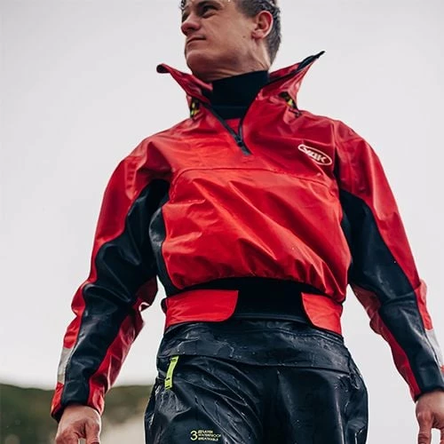 Yak Strata Unisex Drysuit - Black/Red 3 Yak Strata Unisex Drysuit - Black/Red - Image 3