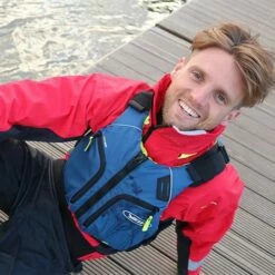 Yak Xipe 60N Buoyancy Aid - Blue -UK Surfing Equipment Sales Store yak xipe action1