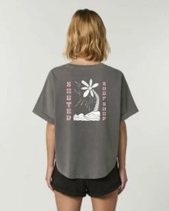 Sorted Surf Shop Yin Palm Women's T Shirt - Anthracite -UK Surfing Equipment Sales Store yin palm 4